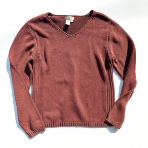 The Territory Ahead Rustic Orange Sweater, L